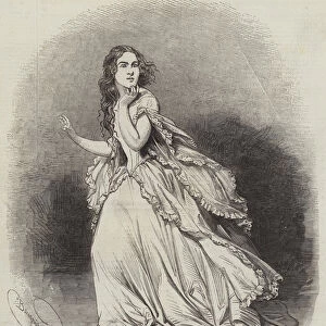 Mademoiselle Jenny Lind, as "Lucia di Lammermoor, "at Her Majestys Theatre (engraving)