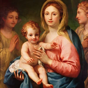 Madonna and Child with Two Angels, 1770-73 (oil on panel)