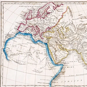 Map of Europe Northern Africa and Western Asia, Orbis Veteribus Notus, from The