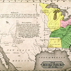 Map of the United States in 1803, from Our Whole Country: The Past and Present