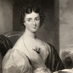 Maria Jane Jewsbury, engraved by J. Cochran, from The National Portrait Gallery