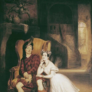 Marie (1804-84) and Paul Taglioni (1808-84) in the ballet La Sylphide, 1832