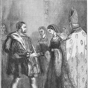 Marriage of Henry VIII and Catherine Parr (print)