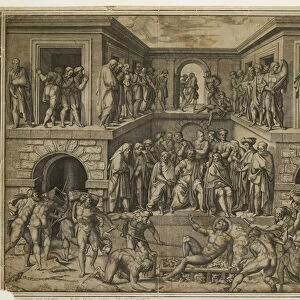 The Martyrdom of St Lawrence, c. 1525 (engraving)