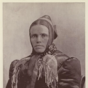Mary Moser, German Peasant (b / w photo)