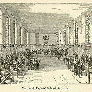 Merchant Taylors School, London (engraving)