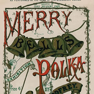 Merry Bells Polka by Dan Godfrey, as performed by the band of the Grenadier Guards (colour litho)