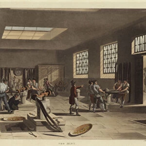 The Mint (coloured engraving)
