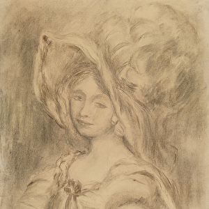 Mme Dieterle in a Hat, c. 1896 (charcoal on paper)