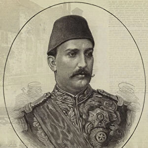 Mohammed Tewfik Pasha, the New Khedive of Egypt (engraving)