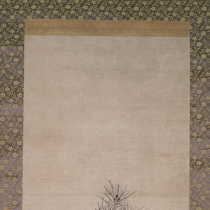 Monkeys with pine saplings and butterfly, c. 1800 (watercolour on paper)