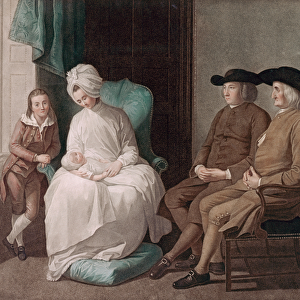 Mr West and Family by G.s and J. G Facius, printed in London by John Boydell