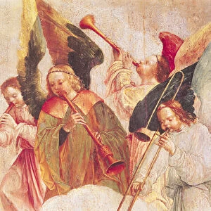 Musical Angels, detail from The Assumption of the Virgin