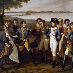 Napoleon I ordered to lay a bridge over the Danube at Ebersdorf on 19 May 1809