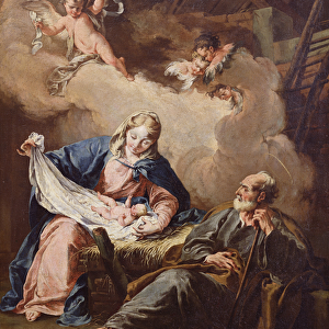 The Nativity, c. 1730-40 (oil on canvas)