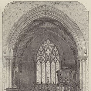 New Church of St Saviour, Warwick-Road, Paddington, the Chancel (engraving)