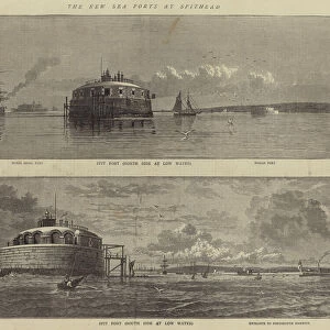 The New Sea Forts at Spithead (engraving)