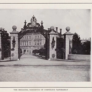 Newport, Rhode Island: The Breakers, Residence of Cornelius Vanderbilt (b / w photo)