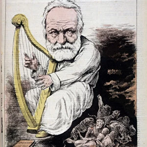 The Old Orpheus: cartoon about Victor Hugo and Russia - by Gilbert-Martin (Gilbert Martin
