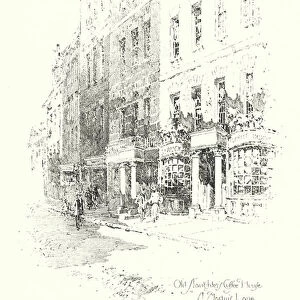 Old Slaughters Coffee House, St Martins Lane, London (litho)