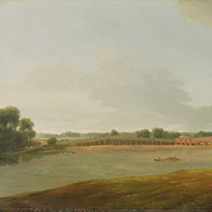 Old Walton Bridge, 1785 (oil on canvas)