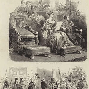 Opening of Parliament, by Her Majesty (engraving)