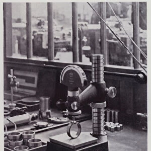 The orthotest high-precision measuring device which enables measurements to be obtained with an accuracy of. 0005 inch (b / w photo)