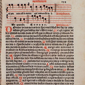 Page of the liturgy book "Liber Sacerdotalis"by Castellini
