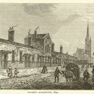Palmers Almshouses, 1840 (engraving)