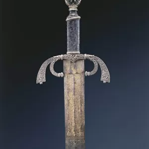 Parade Sword, c. 1500-1525 (steel, etched and gilded)