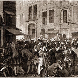 Paris IV arrondissement - La rue Quincampoix en 1720 a l
