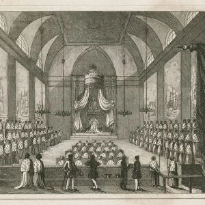 Passing of the Reform Bill in the House of Lords, 1832 (engraving)