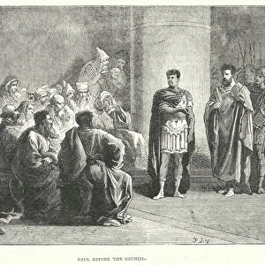 Paul before the Council (engraving)