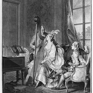 The perfect chord, engraved by Isidore Stanislas Helman (1749-1809) 1777 (engraving)