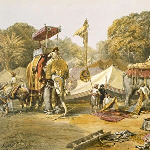 Pheel Khana, or Elephants Quarters, Holcars Camp, from India Ancient and Modern