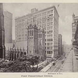 Pittsburgh: First Presbyterian Church (b / w photo)