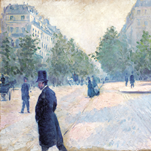 Place Saint Augustin, Misty Weather, 1878 (oil on canvas)