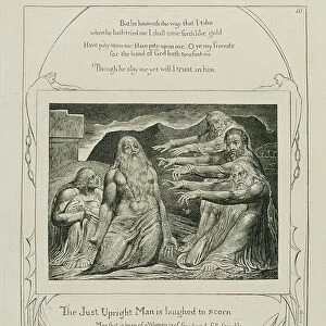 Plate 14, from Illustrations of the Book of Job, 1825 (engraving)
