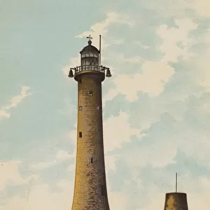 Plymouth: The Eddystone Lighthouse (colour litho)