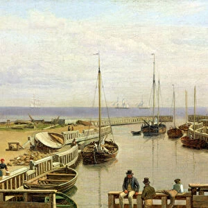 The Port of Dragor, 1826 (oil on canvas)