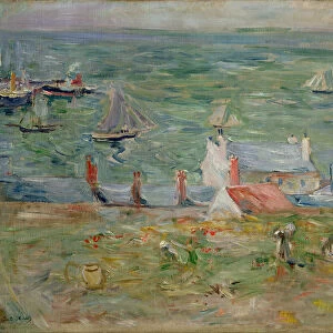 The Port of Gorey on Jersey, 1886 (oil on canvas)