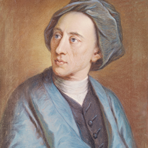 Portrait of Alexander Pope (1688-1744), c. 1739-84 (pastel on paper)