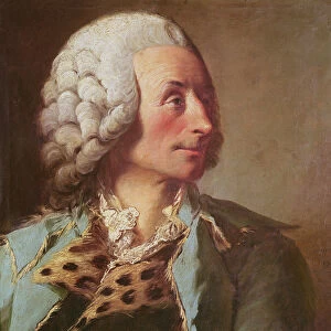 Portrait of Claude Nicolas Le Cat (1700-68) (oil on canvas)