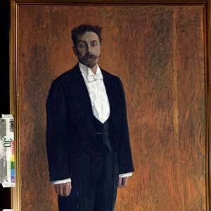 "Portrait du pianiste et compositeur russe Alexandre Scriabine (Scriabin ou Skriabine) (1871-1915)"Peinture d Alexander Golovin (Alexandre Golovine) (1863-1930) State Central M. Glinka Museum of Music, Moscou