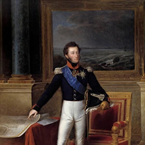 Portrait in foot of Louis Antoine d Artois Duke of Angouleme (1775-1844