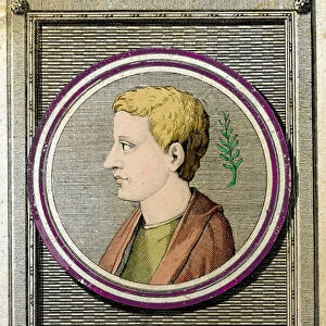 Portrait of Horace (Quintus Horatius Flaccus) (65-8 BC), Latin poet