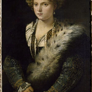 Portrait of Isabella d Este, marchioness of Mantua, 16th century (painting)