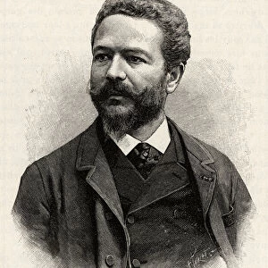 Portrait of Jules Claine (1856-1939), explorer and diplomat, author of the story