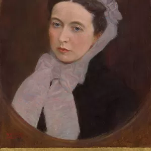 Portrait of a Lady with Purple Scarf, c.1895 (oil on canvas)