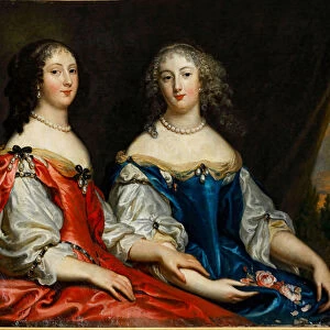 Portrait of Madeleine d Angennes and Catherine d Angennes